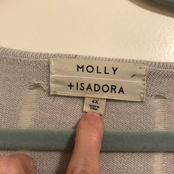 Molly + Isadora Grey and Black Sweater - Picture 5 of 11
